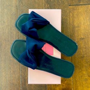 Brand New Kate Spade Navy Bow Sandals